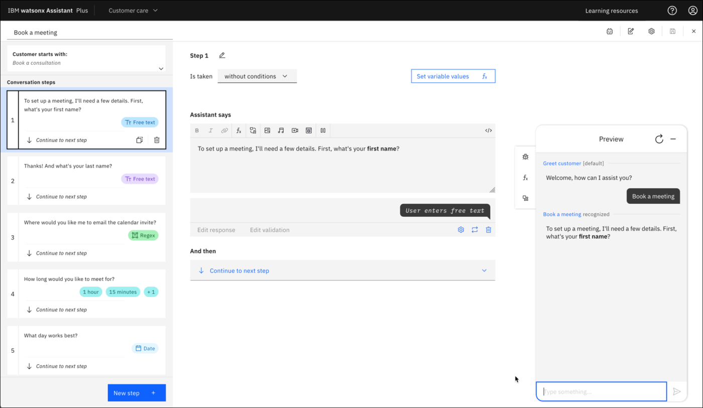 IBM Watsonx Assistant- Chatbot Builders
