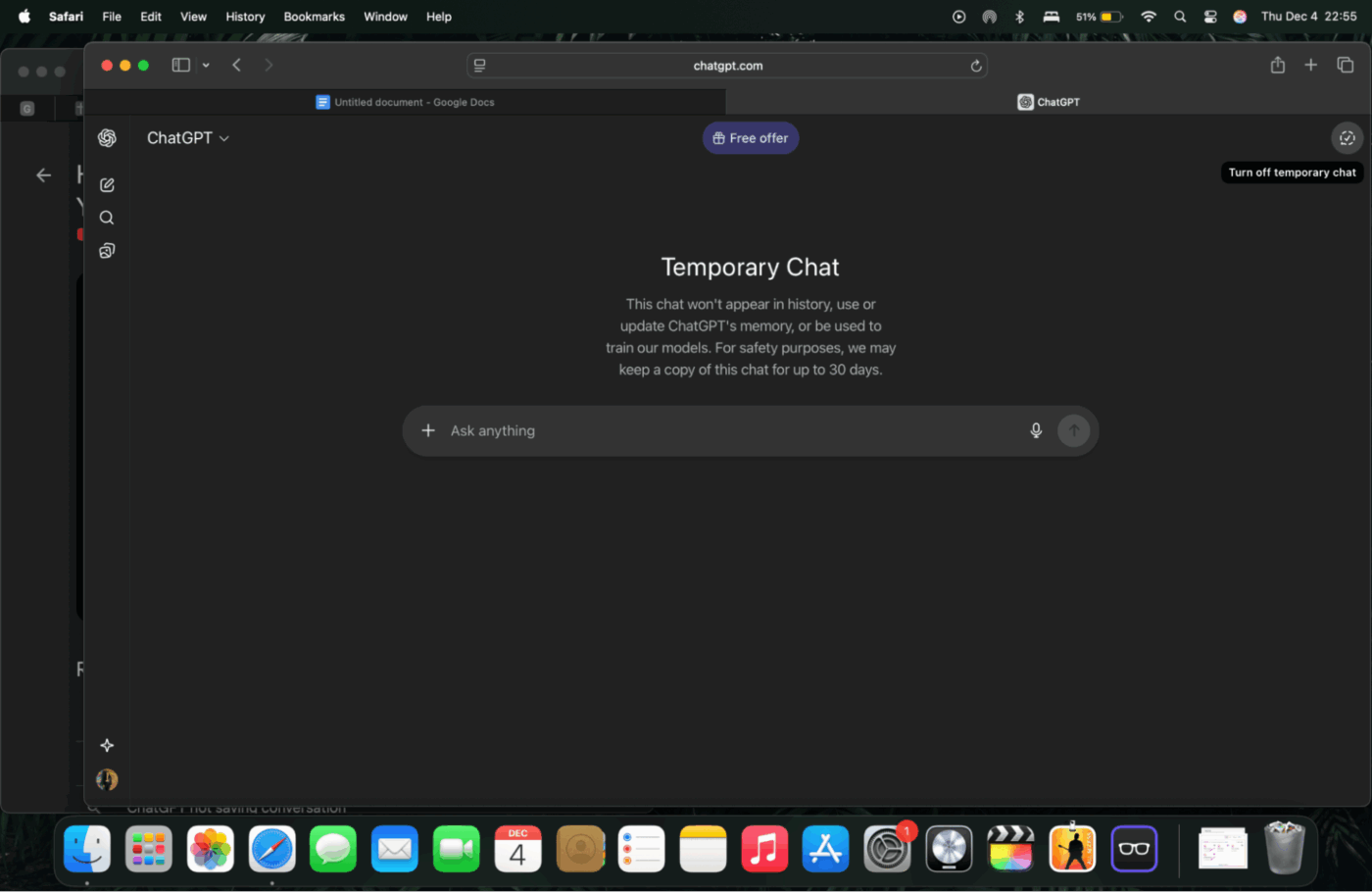 How to delete ChatGPT history and past chats