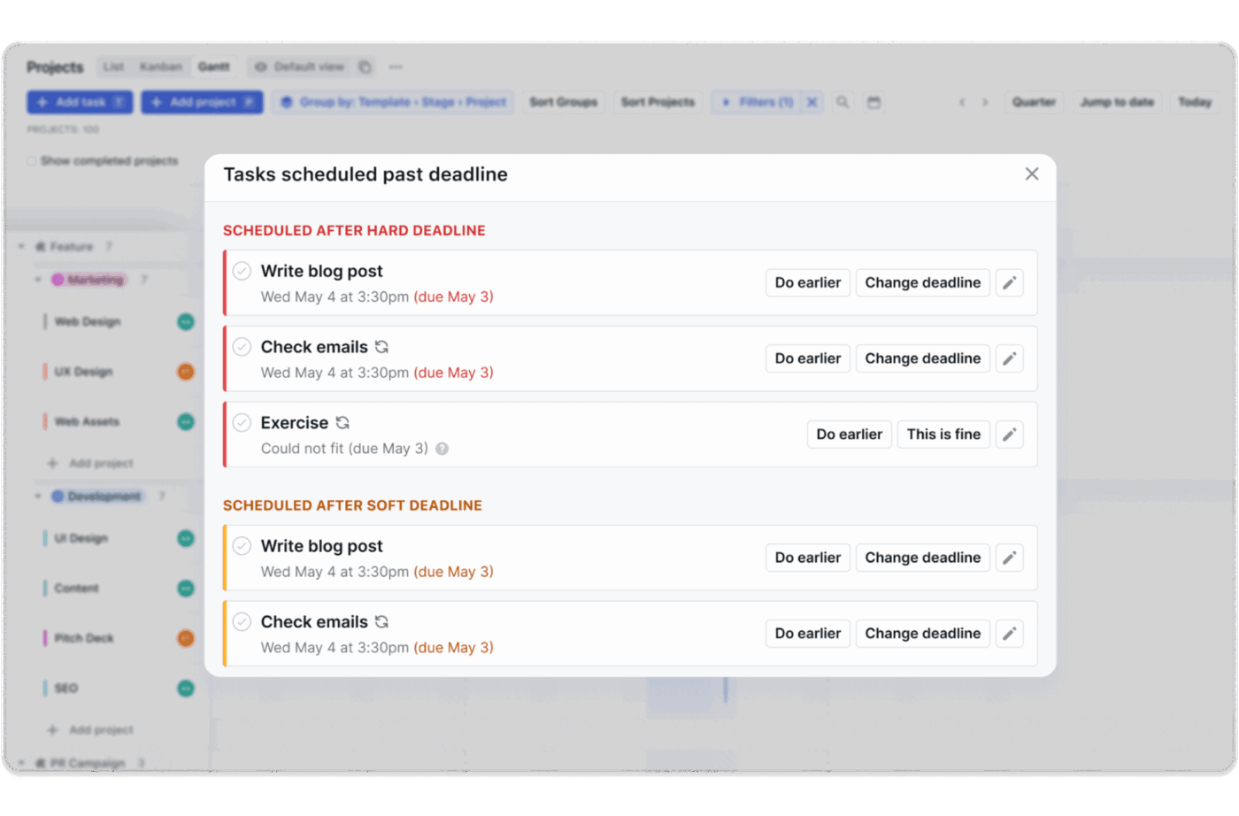 Motion: Görevleri otomatik olarak önceliklendiren, son teslim tarihlerini tahmin eden ve programları sürekli olarak optimize eden yapay zeka destekli planlayıcı