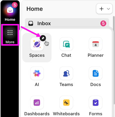 ClickUp Spaces for individual client projects