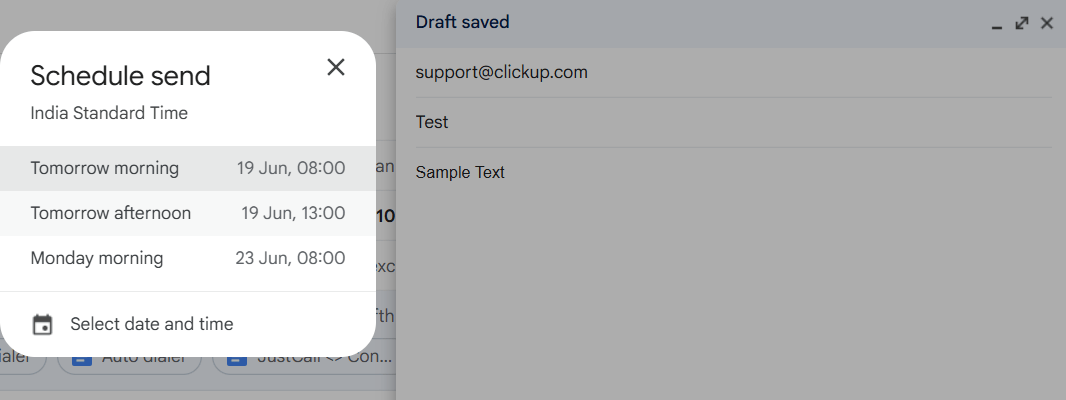 Schedule an Email- Gmail Automation