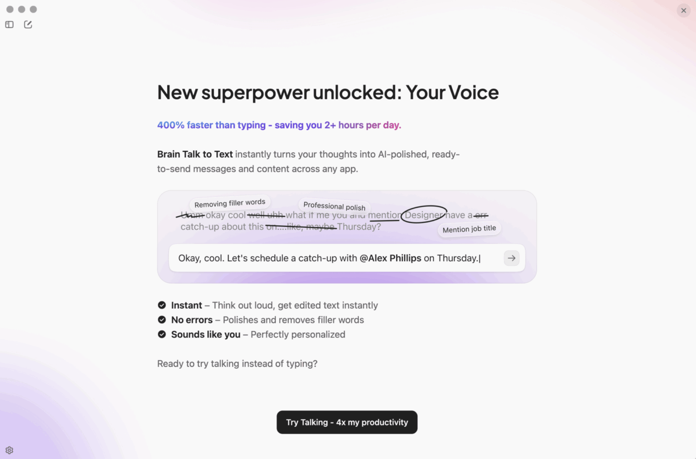 ClickUp BrainGPT Talk to Text