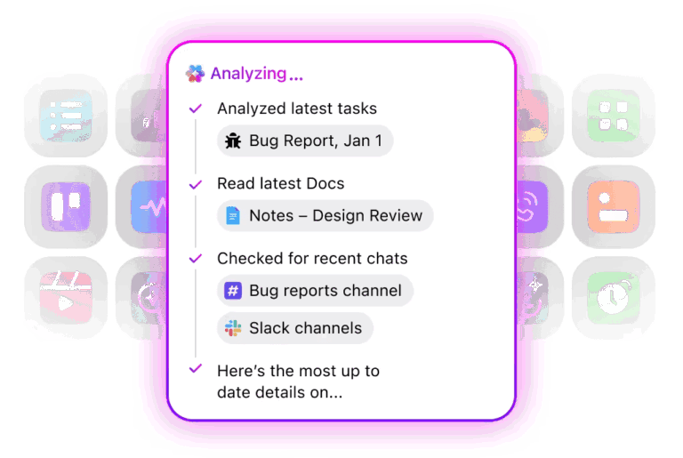 Search through your entire Workspace and get access to all your files with ClickUp BrainGPT