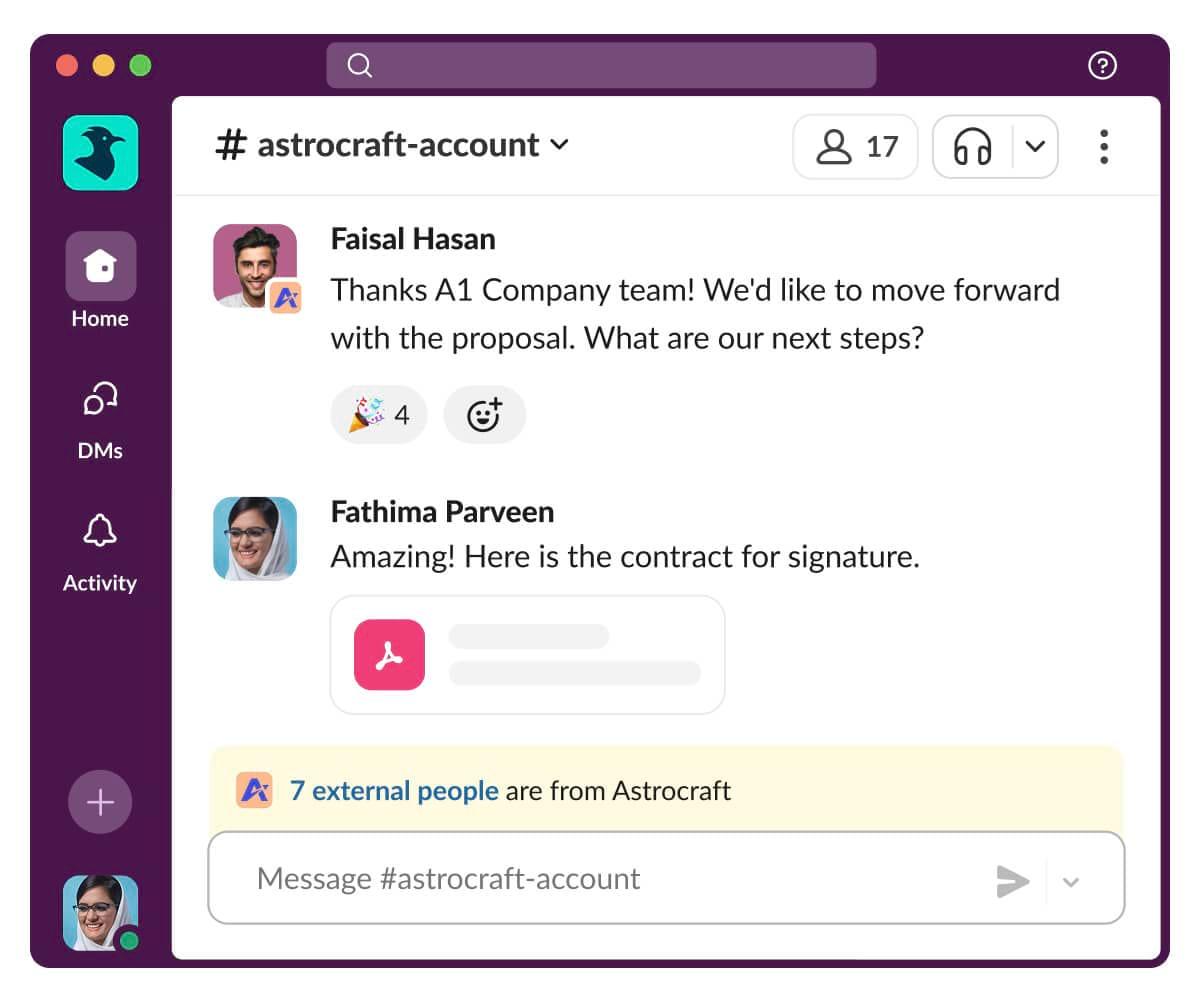 Slack: Channel based messaging for teams to coordinate quicker conversations