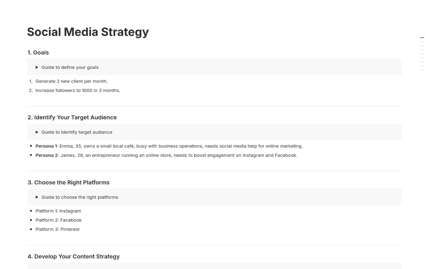 Social Media Strategy Template by Notion- - notion-social-media-calendar-templates