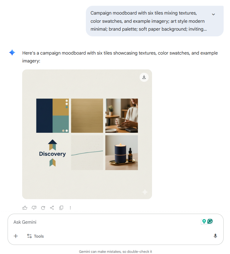 Moodboard voor socialemediacampagnes