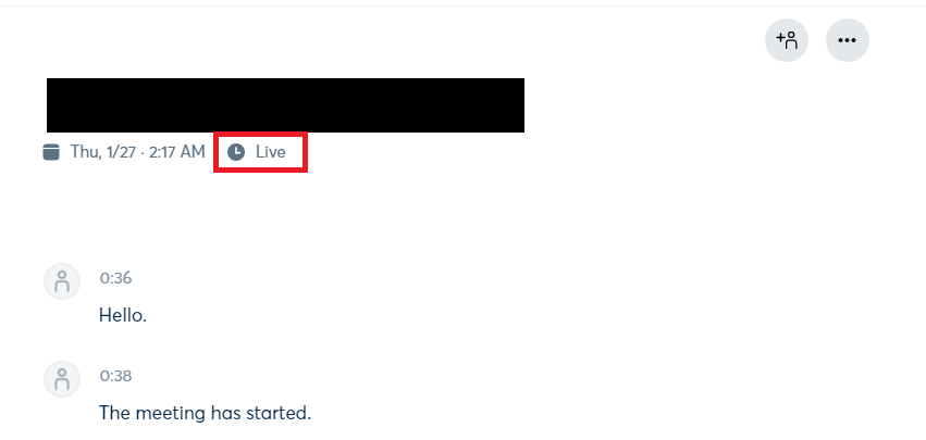 The live transcript will open in a browser window viaotter.ai- How to Use Otter AI with Zoom