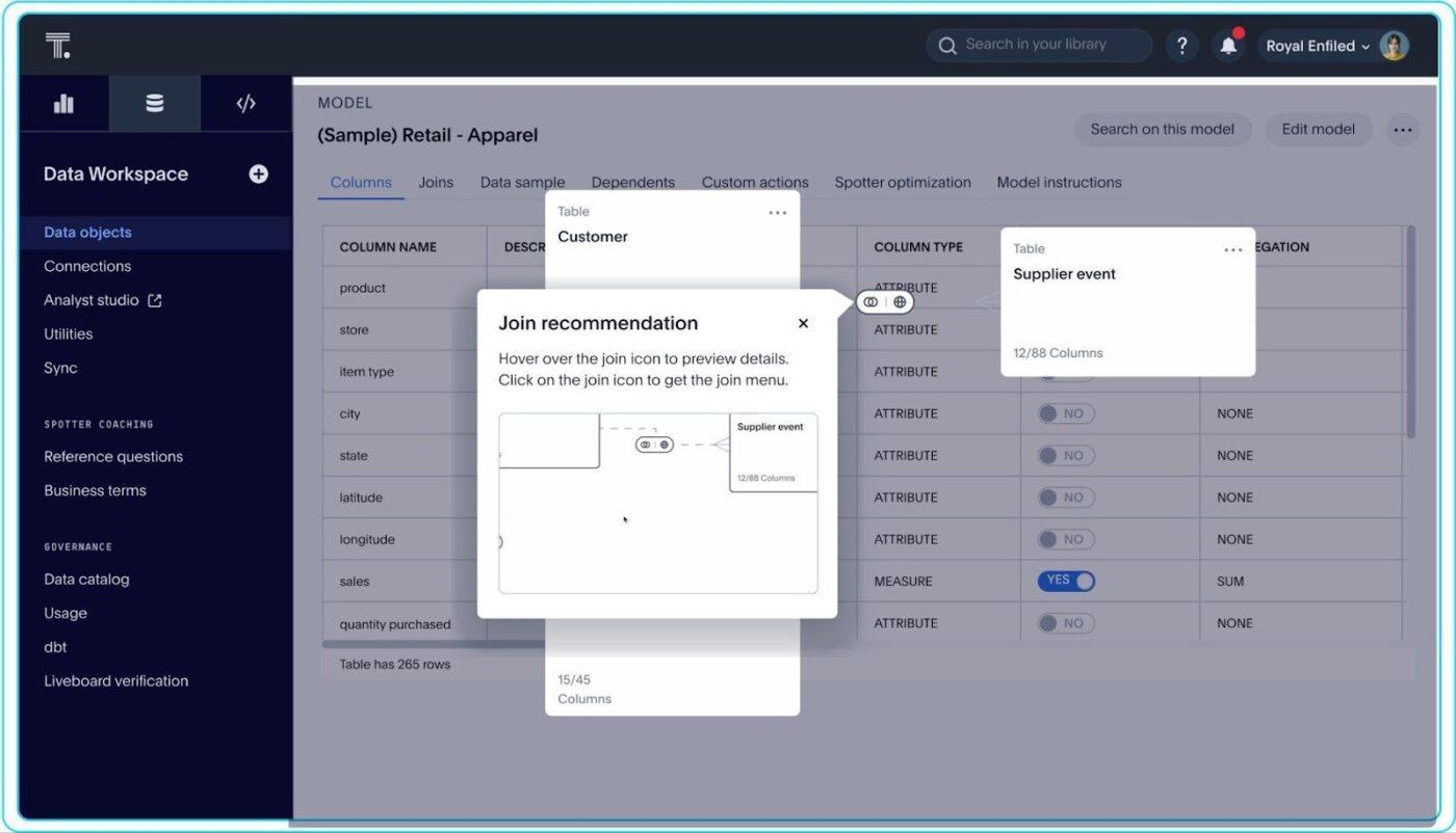 ThoughtSpot- ai tools for data visualization