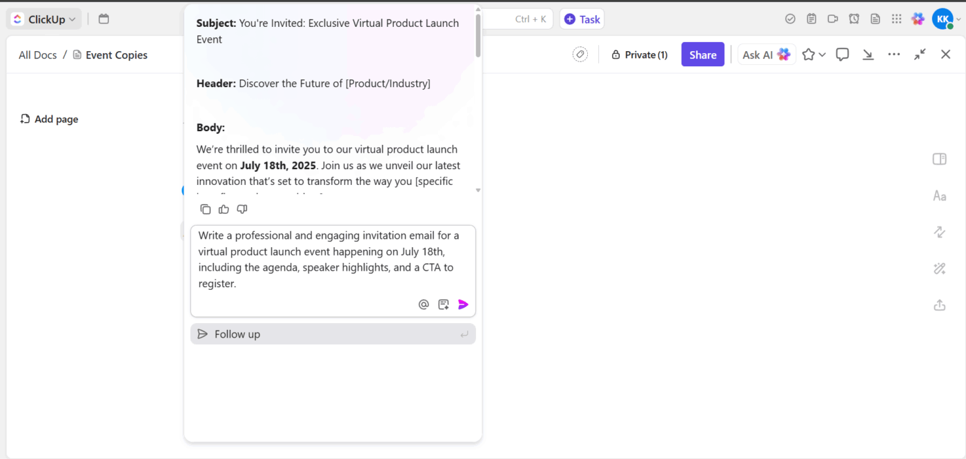 How to Use ClickUp for Event Management: Templates & Workflows