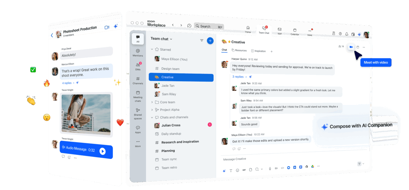 Zoom Team Chat- Zoom vs ClickUp SyncUp