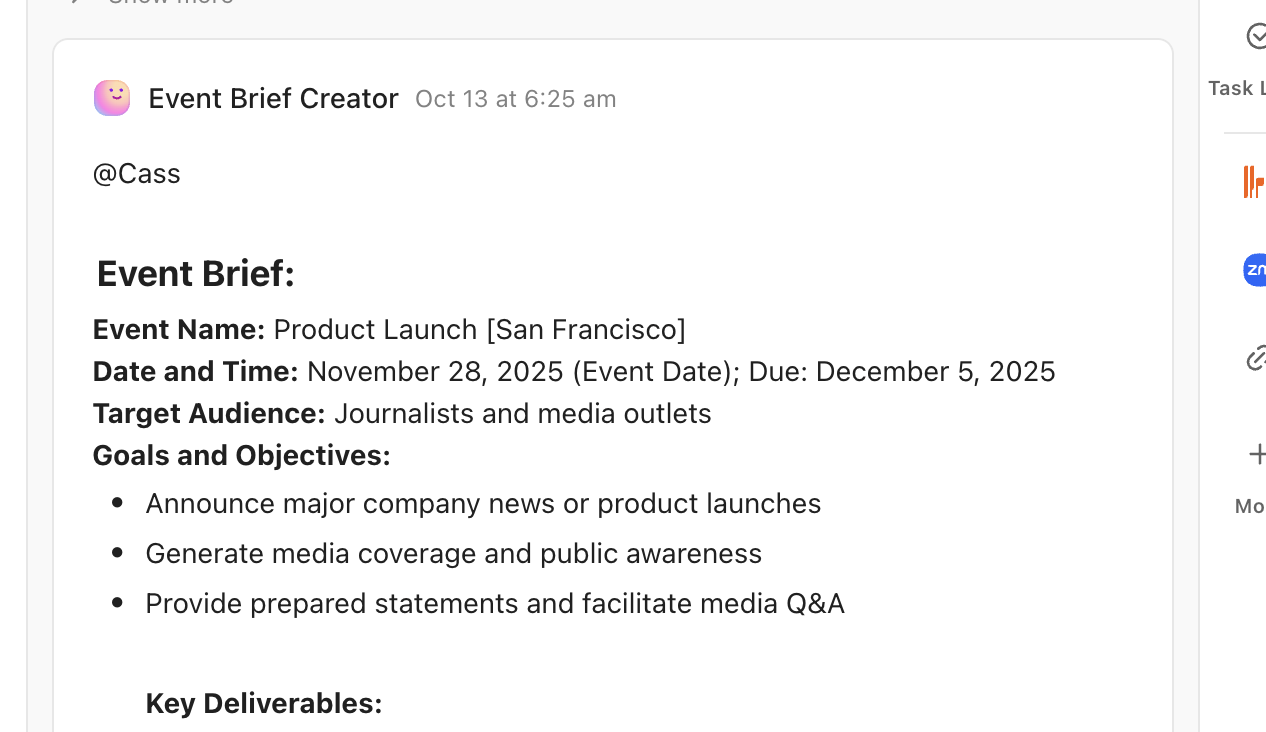 event brief creator agent