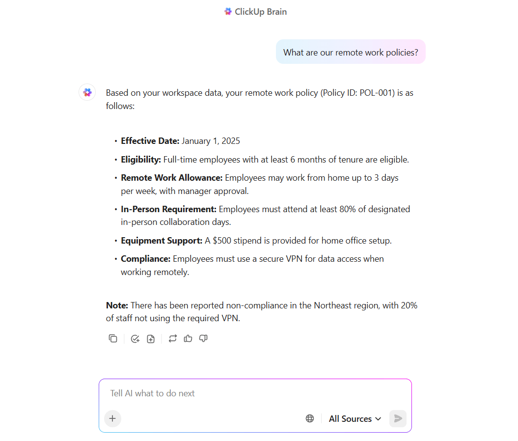 ClickUp Enterprise Search
