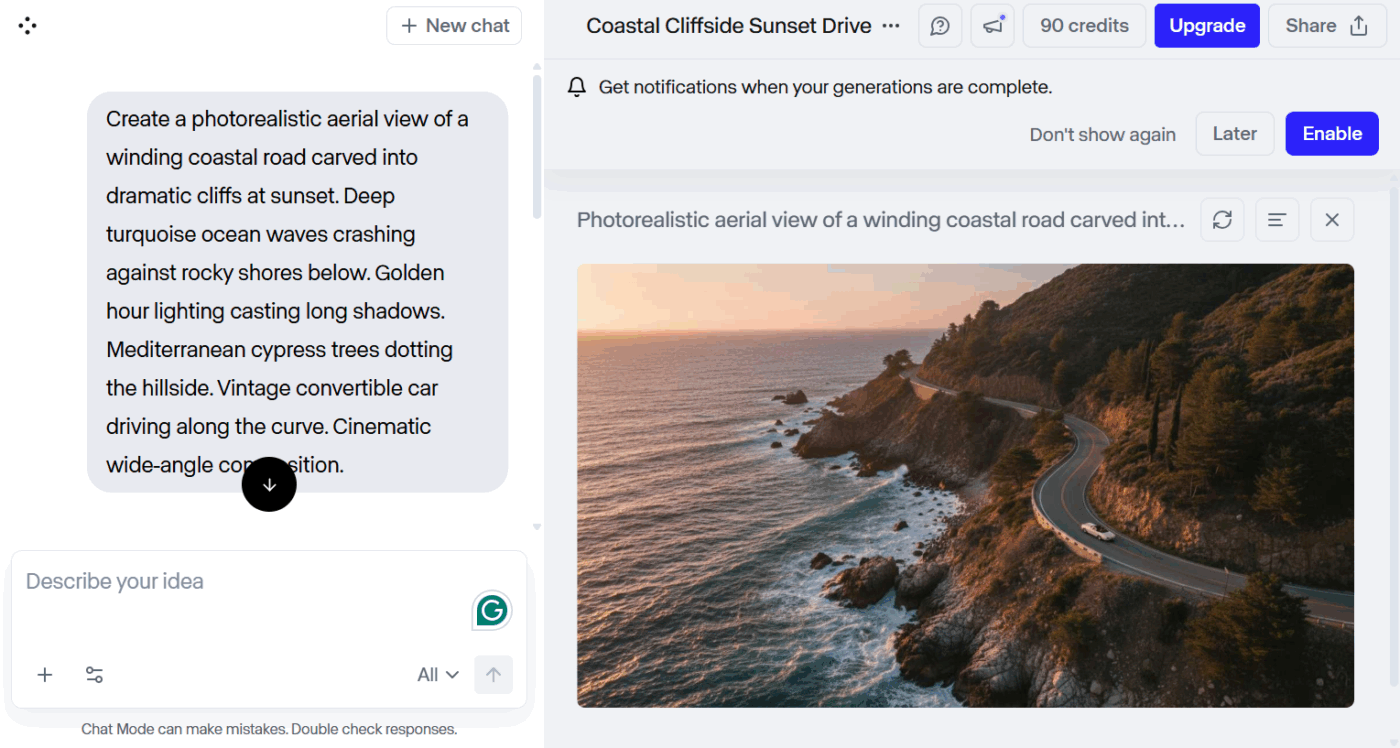 Runway ML Dashboard : Bing AI Prompts