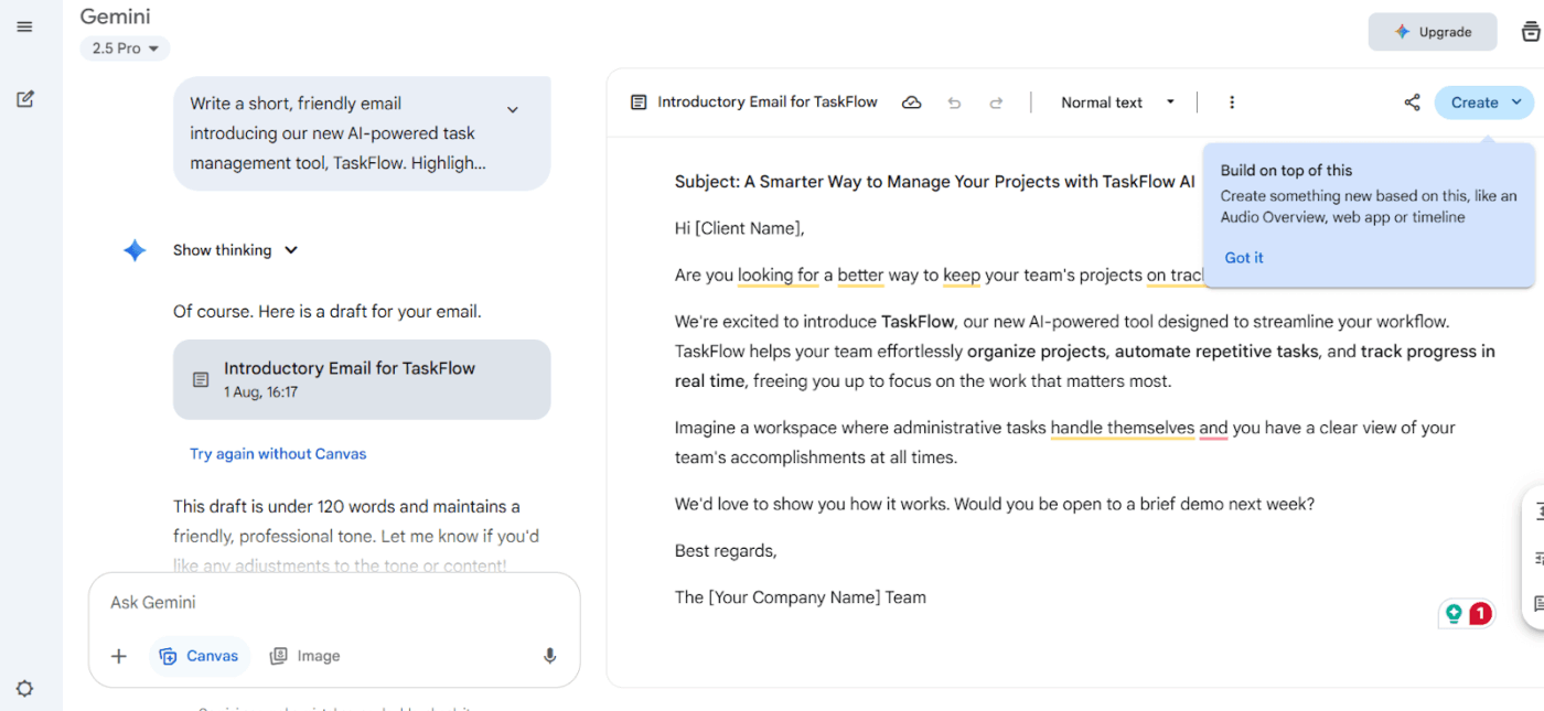Gemini Dashboard : Bing AI Prompts