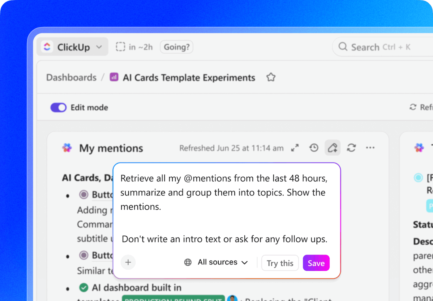 Clickup Dashboards : which ai stack is right for beginners
