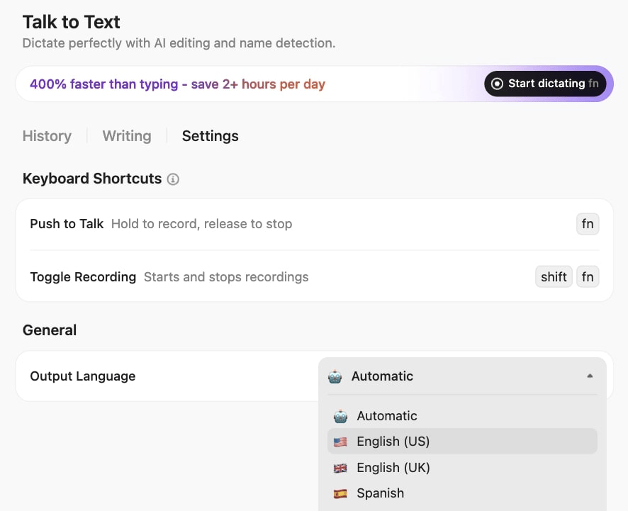 Conversar para transformar em texto