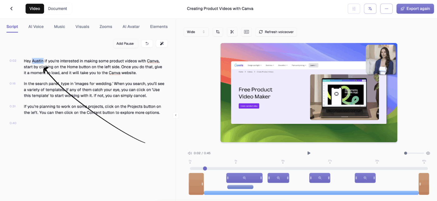 Trupper Dashboard: how to create a product demo video