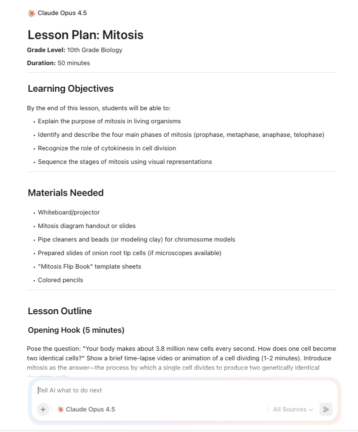 Claude_How to Use Claude for Lesson Planning