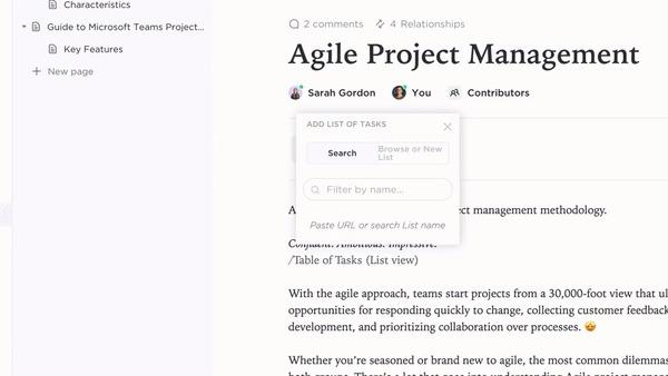 Connect ClickUp Docs to Workflows for smoother knowledge sharing