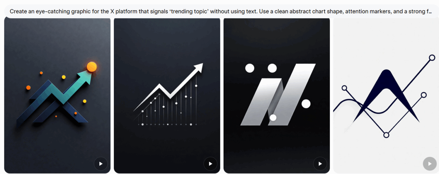 Create an eye-catching graphic for the X platform that signals trending topic without using text.