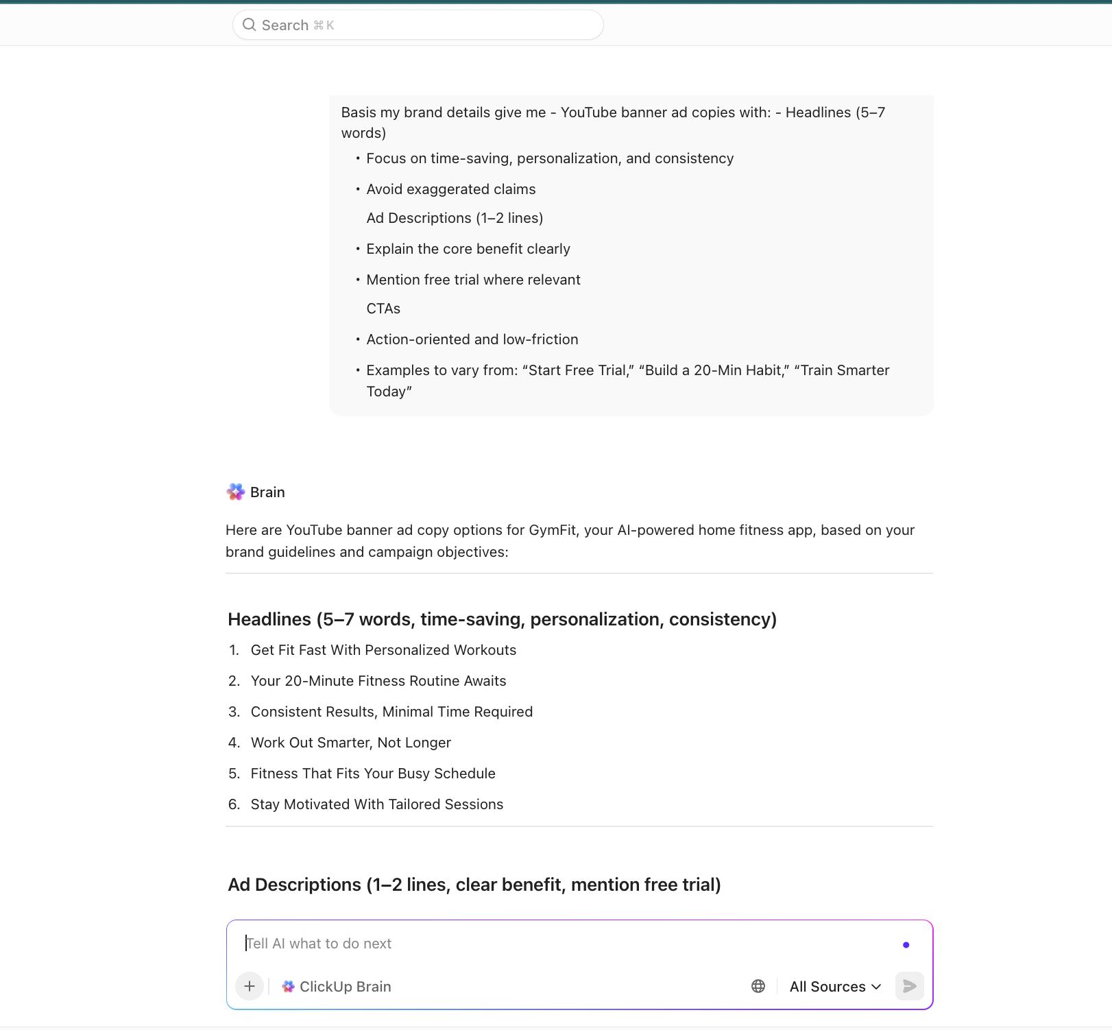 Dial up your YouTube ads with ClickUp