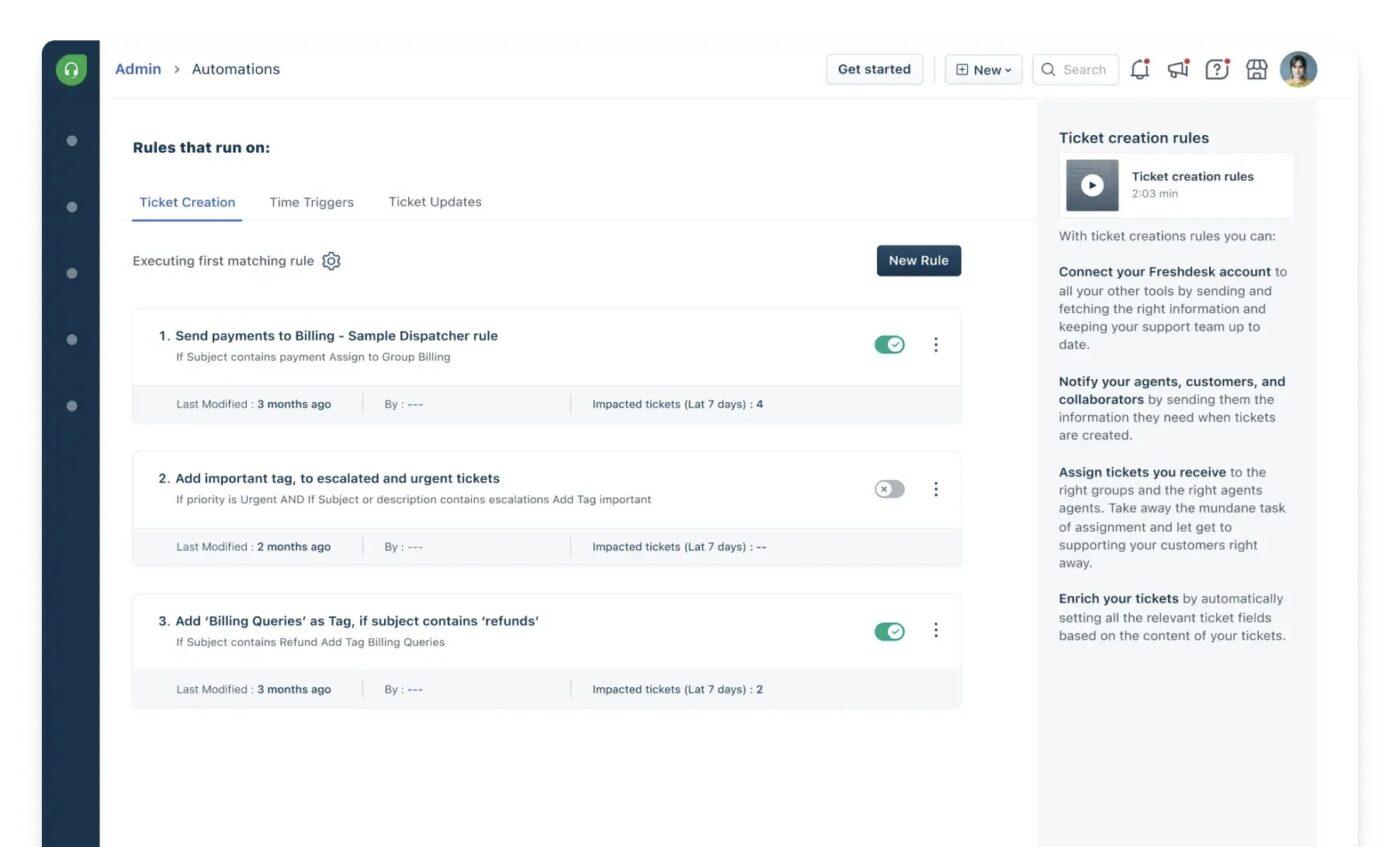 Freshdesk: Bilet otomasyonu ve çok kanallı destek ile müşteri desteği akışlarını kolaylaştırın