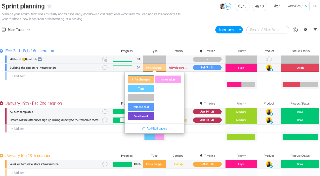 Monday.com Dashboard