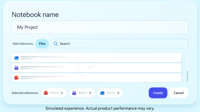 Notebooks and Pages for keeping Copilot outputs organized and reusable