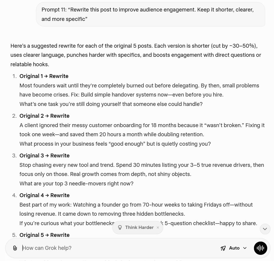 Rewrite this post to improve audience engagement. Keep it shorter, clearer, and more specific.