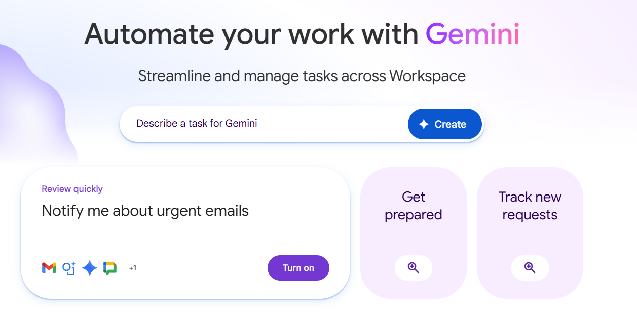 Step 1- How to Automate Work Using Google Workspace Studio