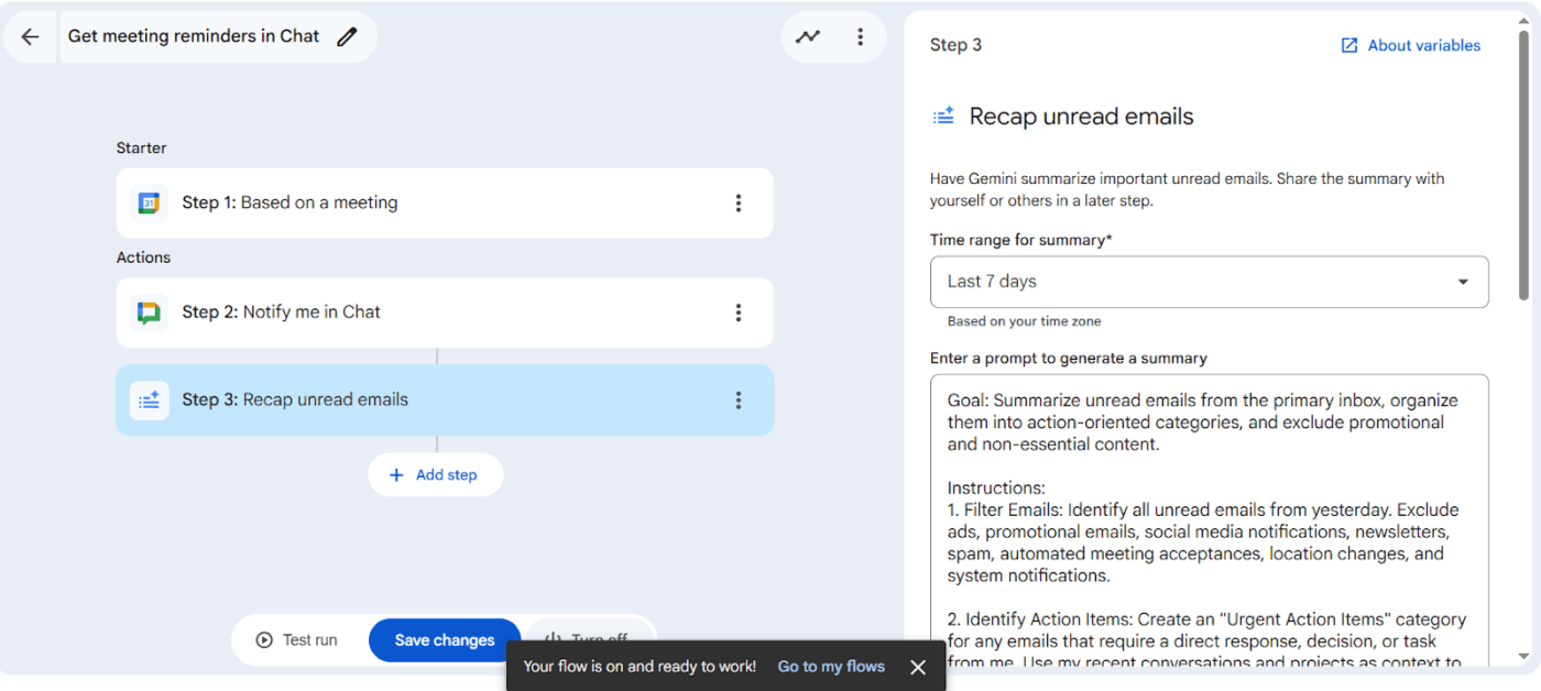Step 6- How to Automate Work Using Google Workspace Studio