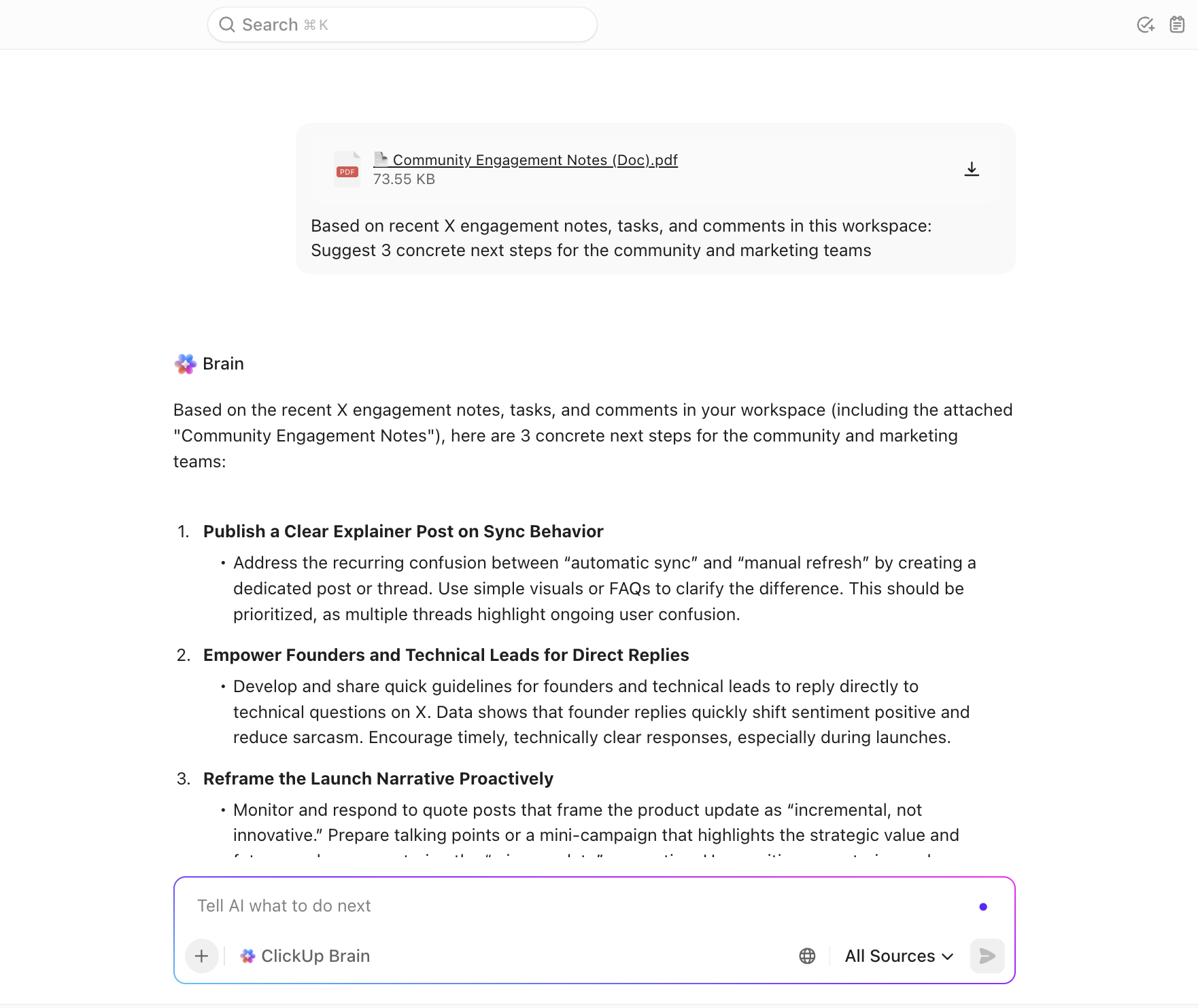 Try ClickUp, the #1 Grok alternative