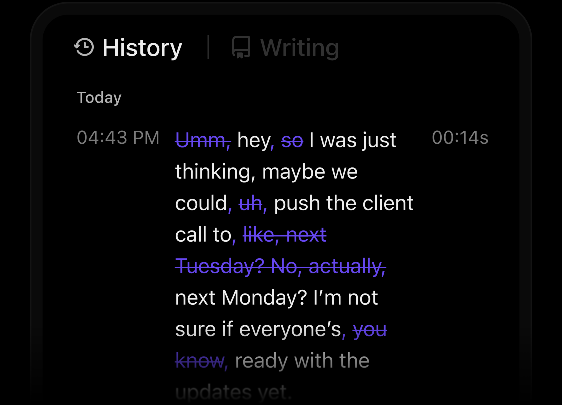 Use your voice to capture detailed notes and summaries with ClickUp BrainGPT’s Talk to Text