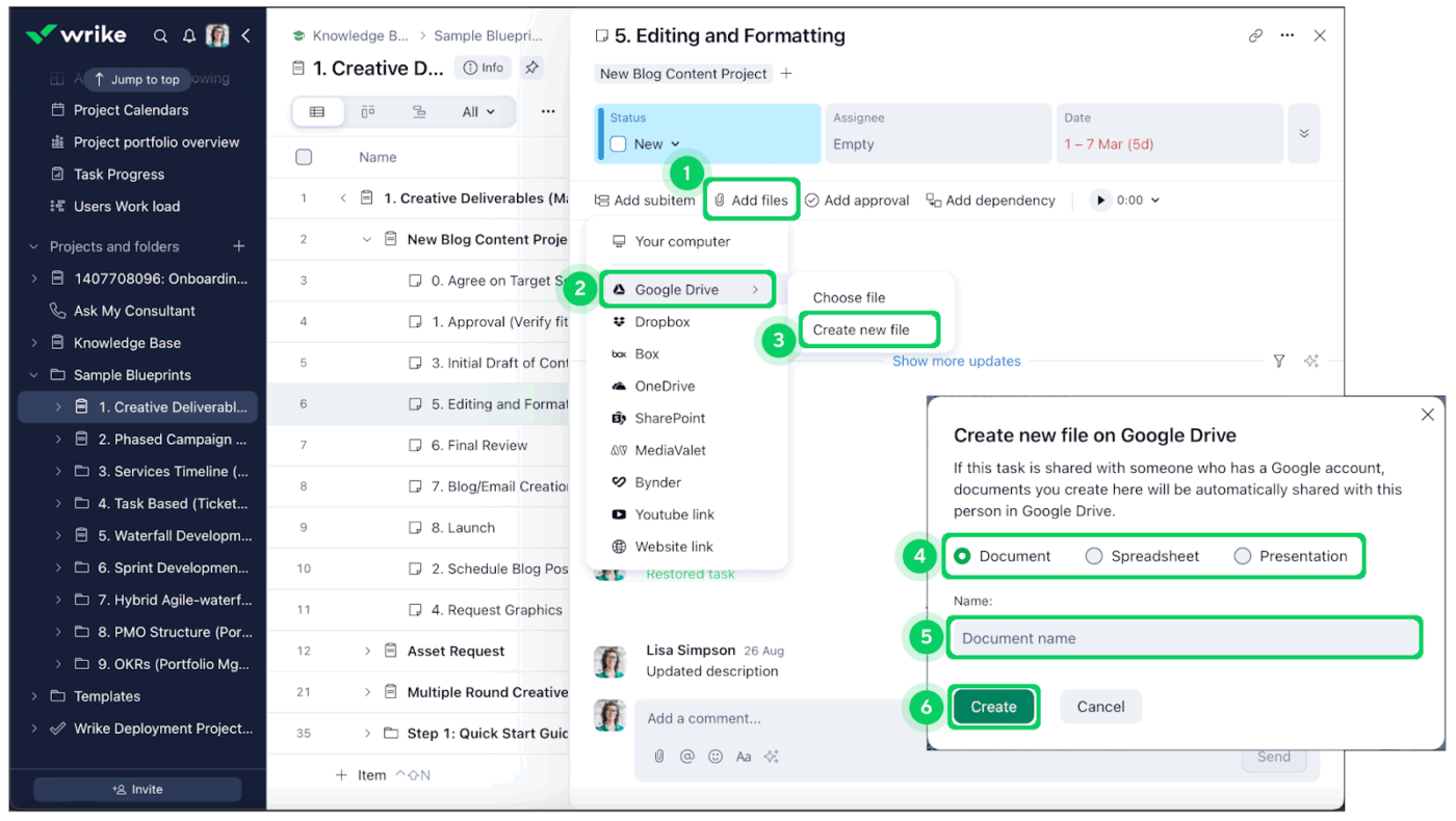 Via Wrike- Project Management Software with Google Workspace Integration