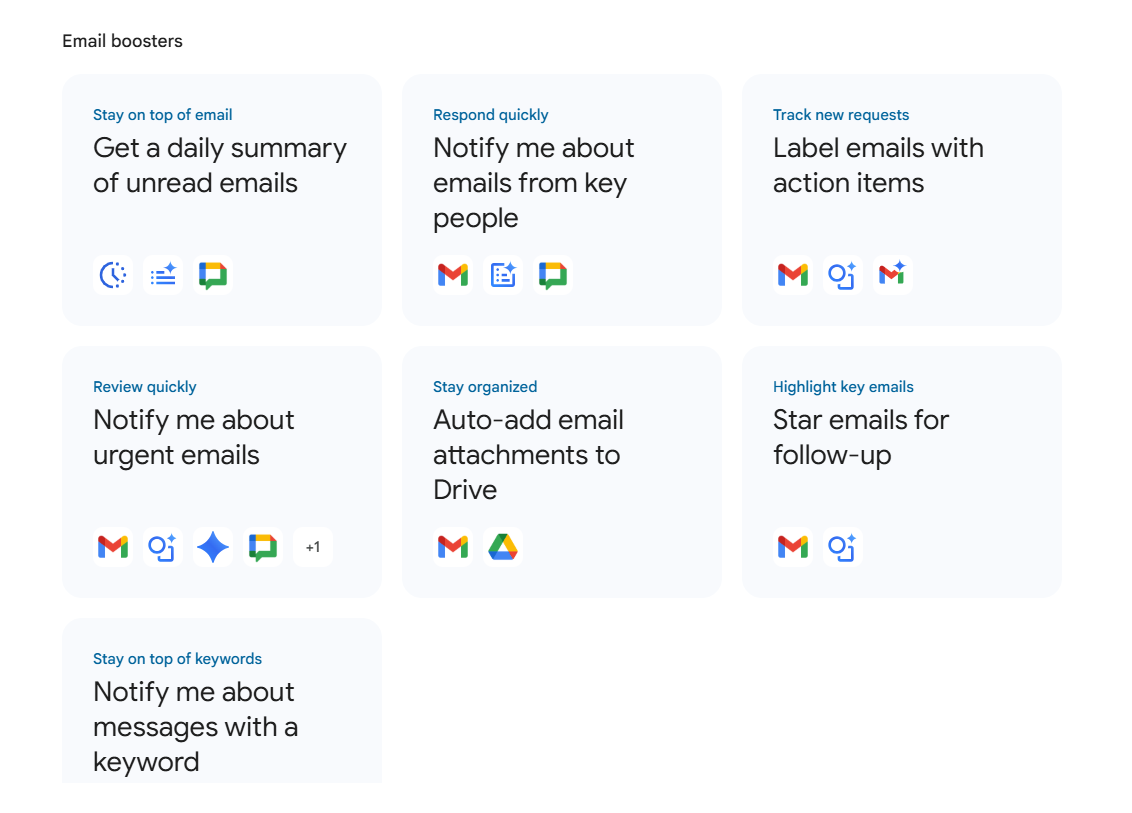 เทมเพลตสตูดิโอเวิร์กสเปซ - วิธีทำให้การทำงานเป็นอัตโนมัติโดยใช้ Google Workspace Studio