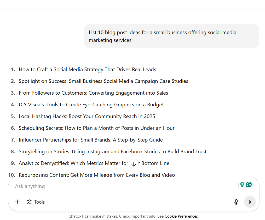 chatgpt marketing use cases-Via Chatgpt