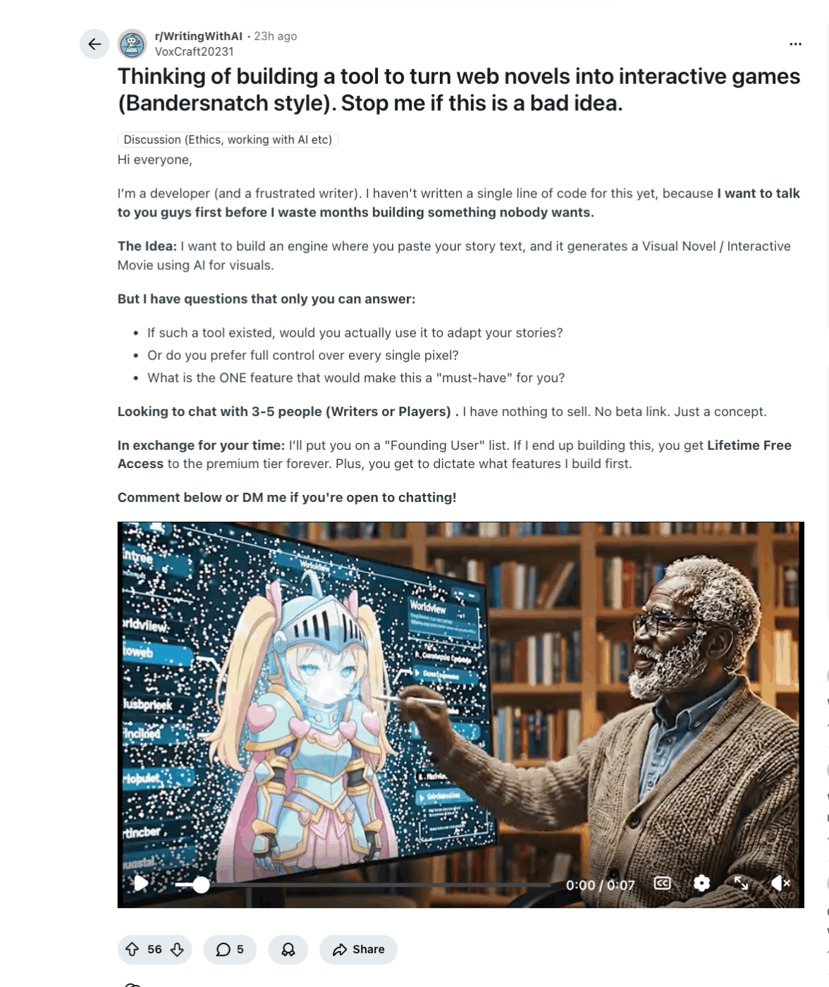 Reddit thread: How to Get Karma on Reddit