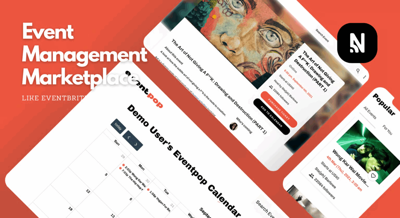 Bubble-sjabloon voor evenementenbeheer : Bubble-sjablonen