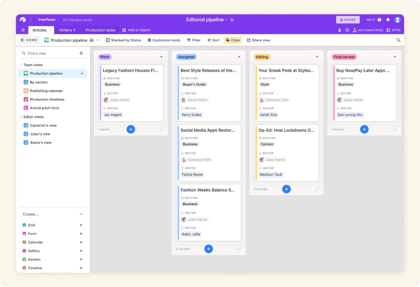 Airtable Dashboard: Airtable review