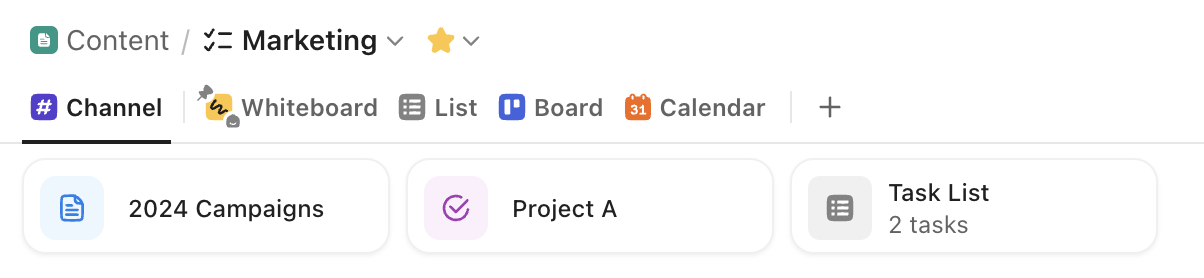 ClickUp Chat connects to your work inside ClickUp