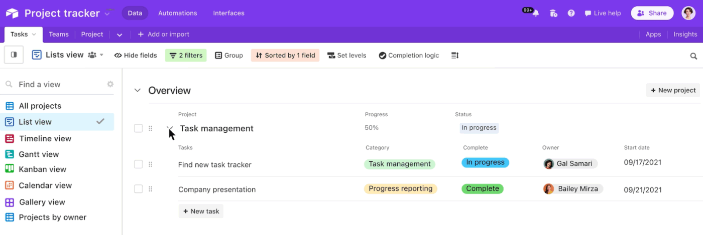 airtable dashboard : Meegle Alternatives