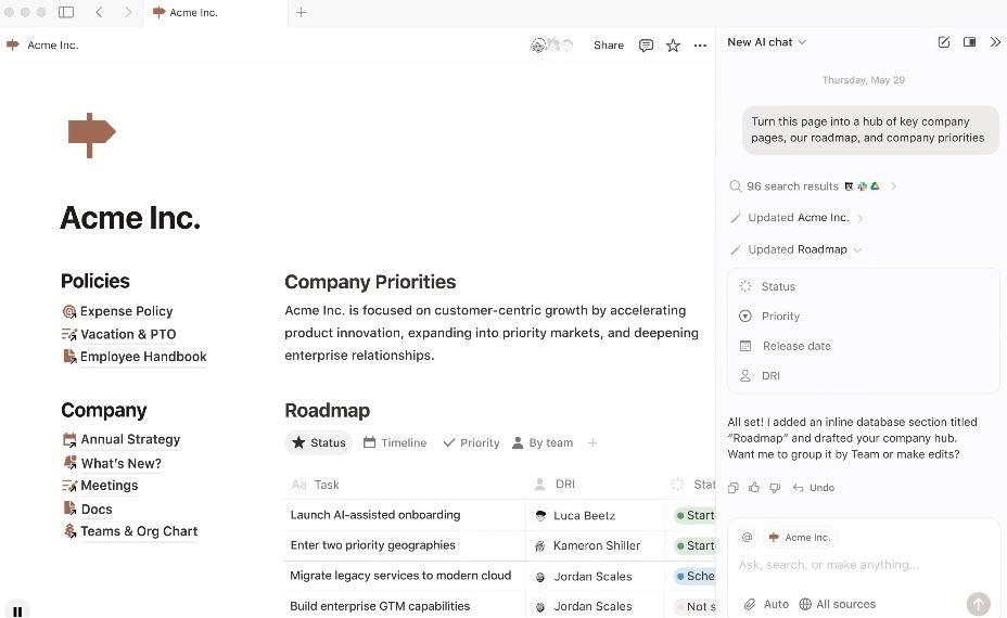 notion dashboard : Meegle Alternatives