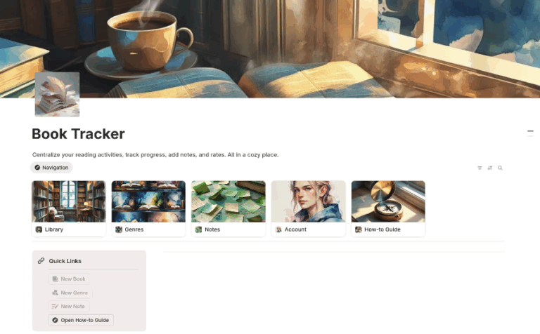 Notion Book Tracker Templates