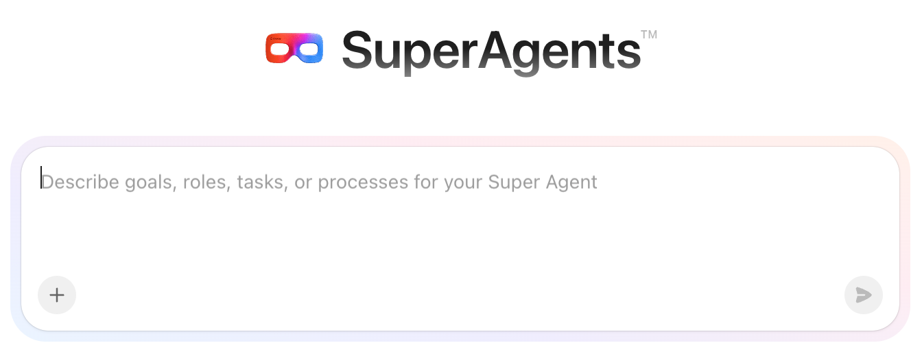 Super Agent Builder: Natural language setup creating learning agents for well-defined tasks