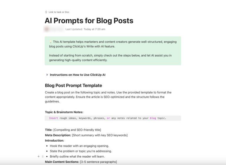 8 LLM Prompt Templates for Blogs