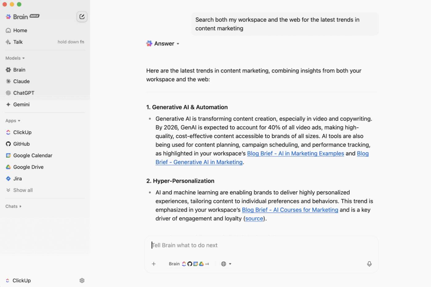 ClickUp BrainGPT: Gyorsabb validálás és egyértelműbb döntések