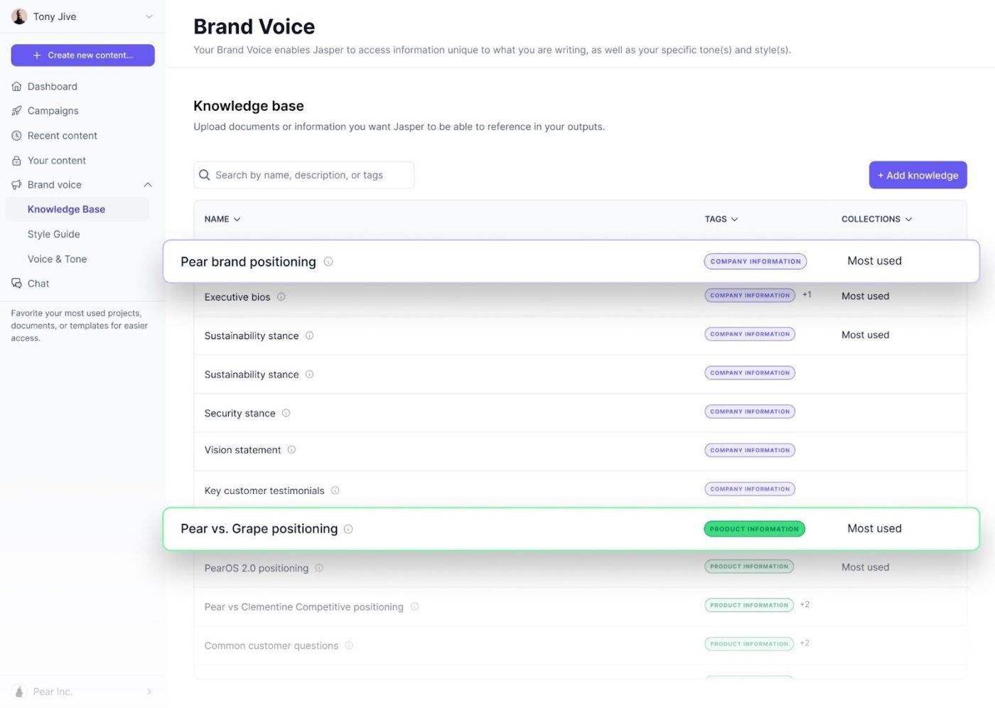 Jasper - Tốt nhất cho nội dung tiếp thị phù hợp với thương hiệu và duy trì tính nhất quán xuyên suốt các chiến dịch.