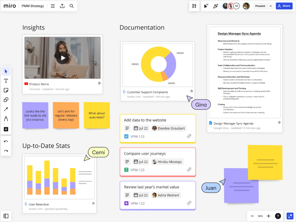 Miro Dashboard: Jamboard Alternative