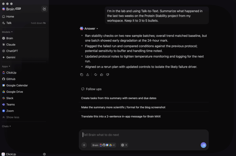 ClickUp Brain MAX use case
