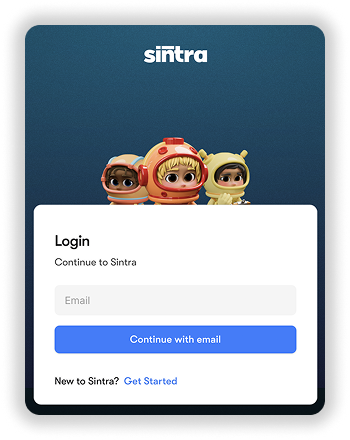 Sintra login page